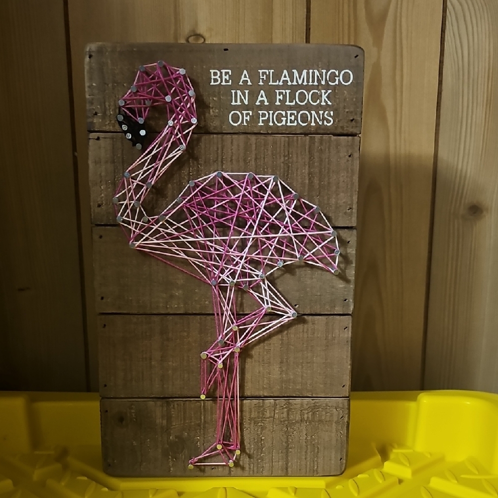 Primitives by Kathy Pink Flamingo Wall Art